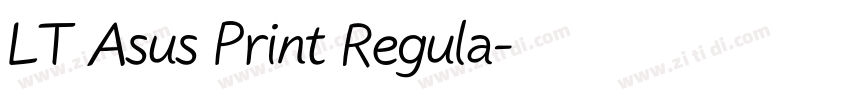LT Asus Print Regula字体转换